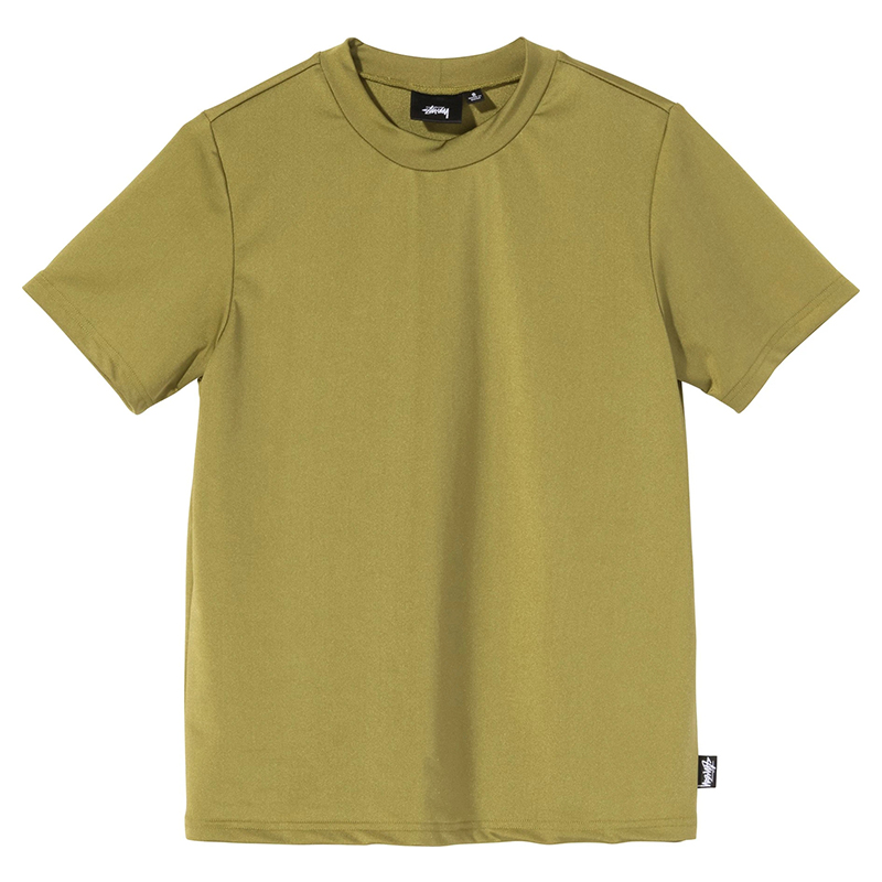 潮Woo Stussy Savoy Stretchy Tee 贴布Logo女装短袖中性风T恤潮 - 图3