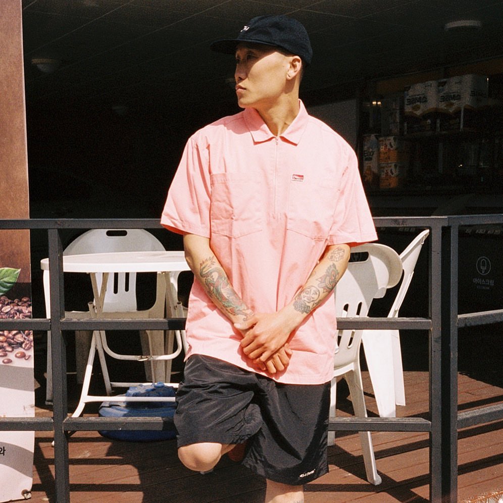 特价 40s Shorties Og Tee 豹纹口袋19ss新潮半拉链t恤衬衫 特价 40s Shorties Og Tee 豹纹口袋19ss新潮半拉链t恤衬衫