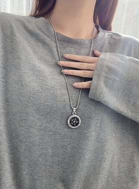 钛钢情侣轮胎项链不掉色