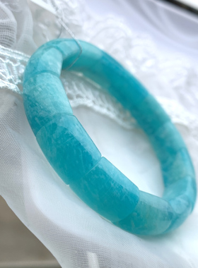 小清新风莫桑比克天河石手镯