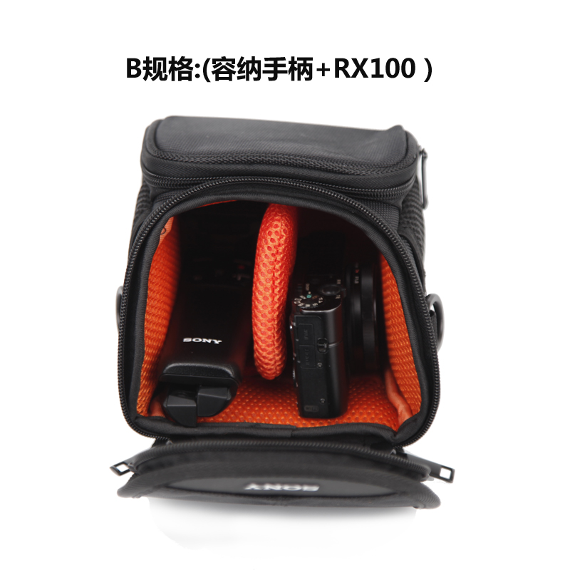 索尼ZV1F ZV1 RX100M7 M6E10E1A6700A6600斜跨防水户外单肩相机包 - 图2