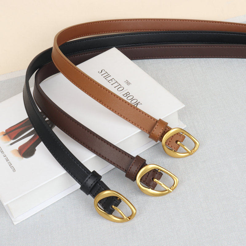 皮带女款配牛仔裤白色裤子夏季薄款软皮真皮女士腰带装饰2025新款