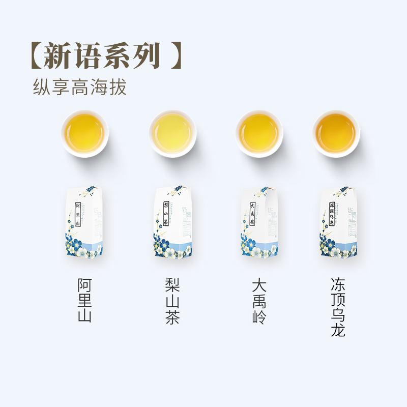 冻顶乌龙茶台湾茶高山乌龙茶300g新语洞顶乌龙茶松竹梅LUGU TEA-图2