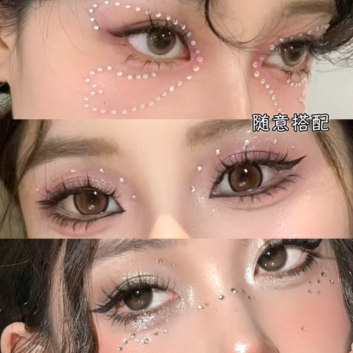 水钻贴钻演唱会钻石贴纸脸贴脸部脸上饰品钻舞台美甲化妆亮闪碎钻 - 图2