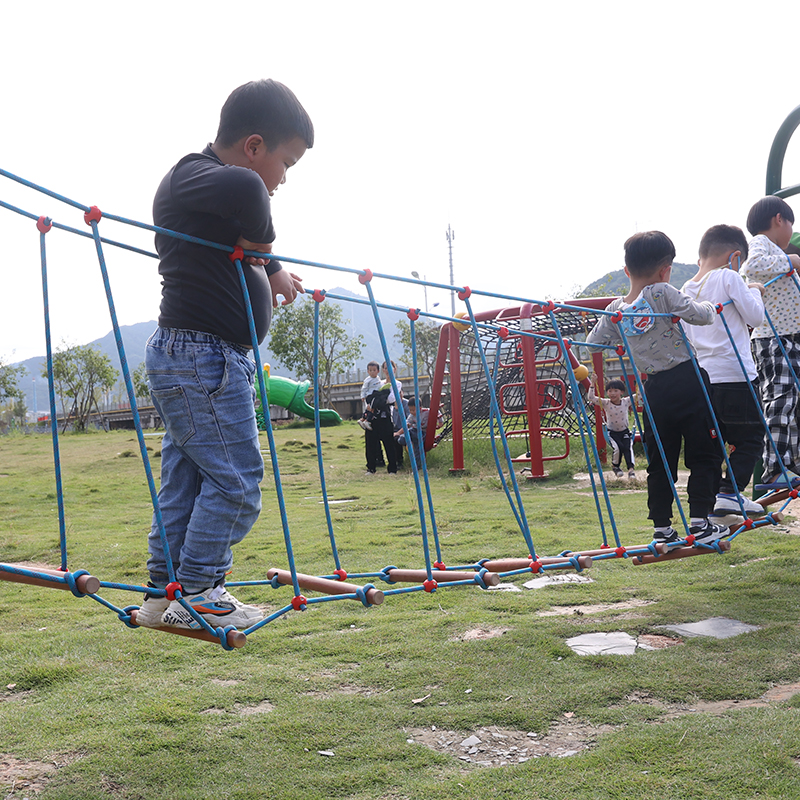 儿童户外荡桥幼儿园感统训练器材平衡桥体适能攀爬锻炼独木桥定制 - 图1