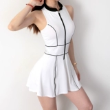 Летнее спортивное теннисное платье для бадминтона, теннисная спортивная быстросохнущая форма без рукавов, для бега