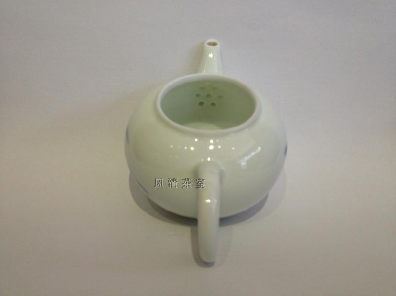 【正品】台湾风清堂 青花鱼戏茶壶 茶具 礼品 - 图1