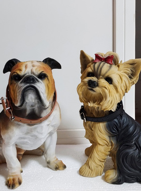 可爱狗狗模型桌面摆件