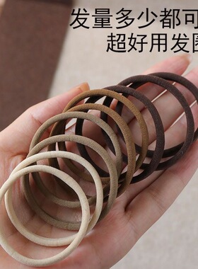 发圈橡皮筋合集杂款发圈不伤头发高弹力发圈黑色橡皮筋批发