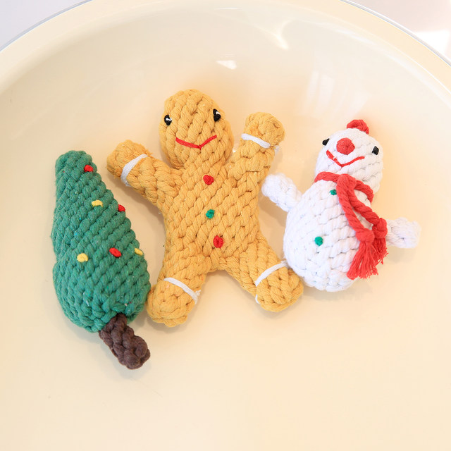 Pet Christmas Gift Teething Knot Toy