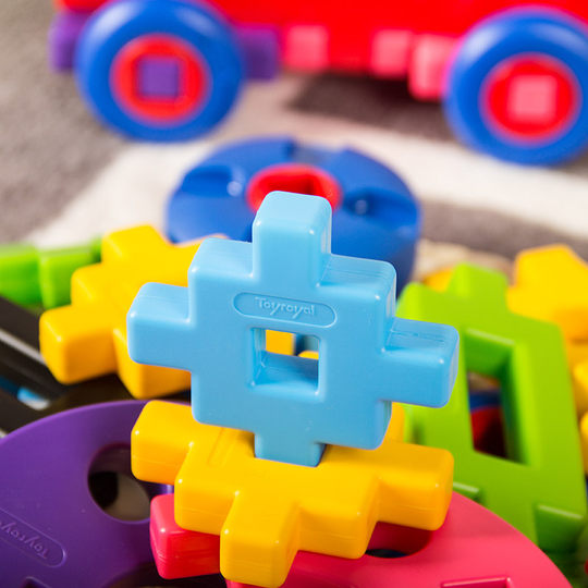 Toyroyal children's building blocks large plastic particles