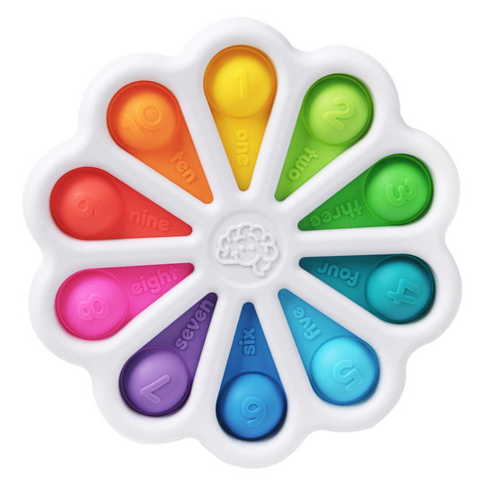 美国Fat brain婴儿手指按压练习板泡泡乐精细动作训练宝宝抓握玩