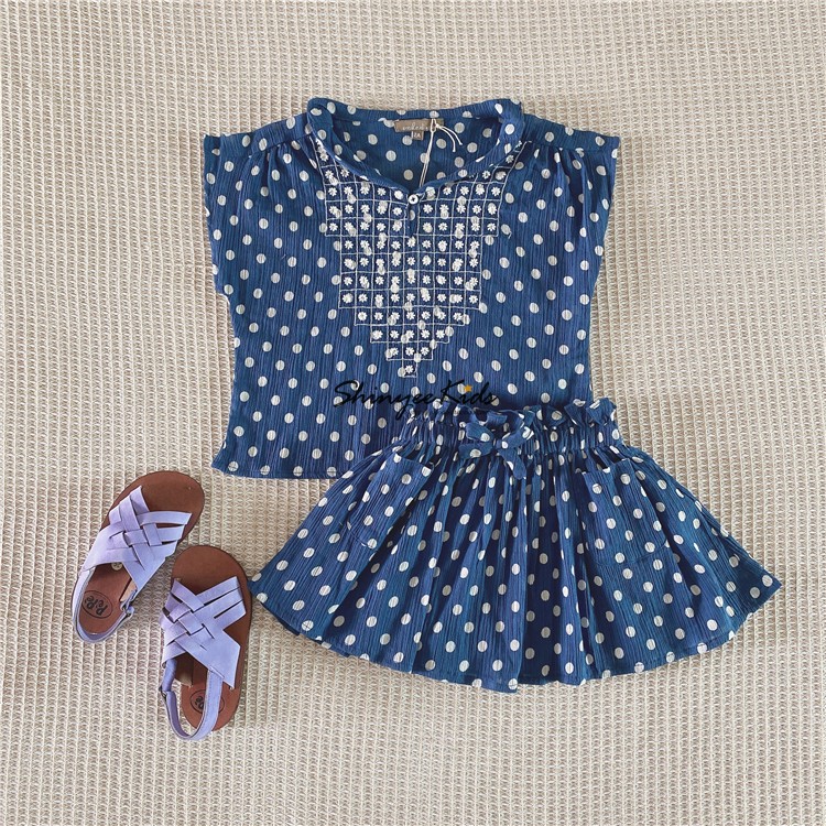 3折清仓 emile et ida 春夏儿童短袖T恤衬衫背心 短裤 连衣裙半裙 - 图1