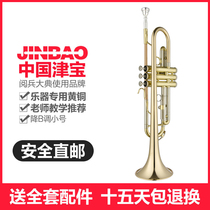 Tsubao Professional Trumpet Instruments Beginners Playing Class Children Adults Drop B Lacquer Gold JBWTR-15