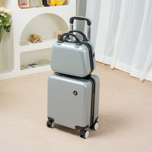 14寸小型行李箱20x30x40春秋航空拉杆旅行可登机箱13寸手提小皮箱 - 图3