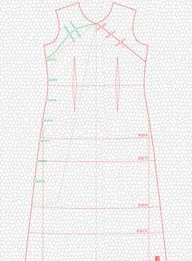 织锦坊手作爱尔兰钩编服装旗袍制作模板多个尺码可定制非偏包邮
