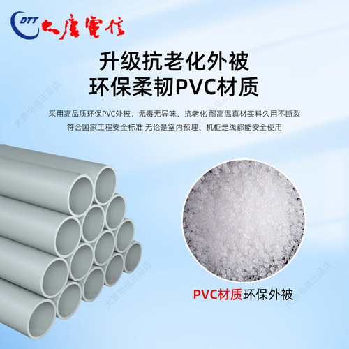 正品大唐电信六类千兆网线CAT6家装预埋网线国标0.57纯无氧铜阻燃 - 图0