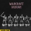 白铜金属魔兽争霸人族士兵人模型手办桌面游戏棋子西洋棋摆件玩具