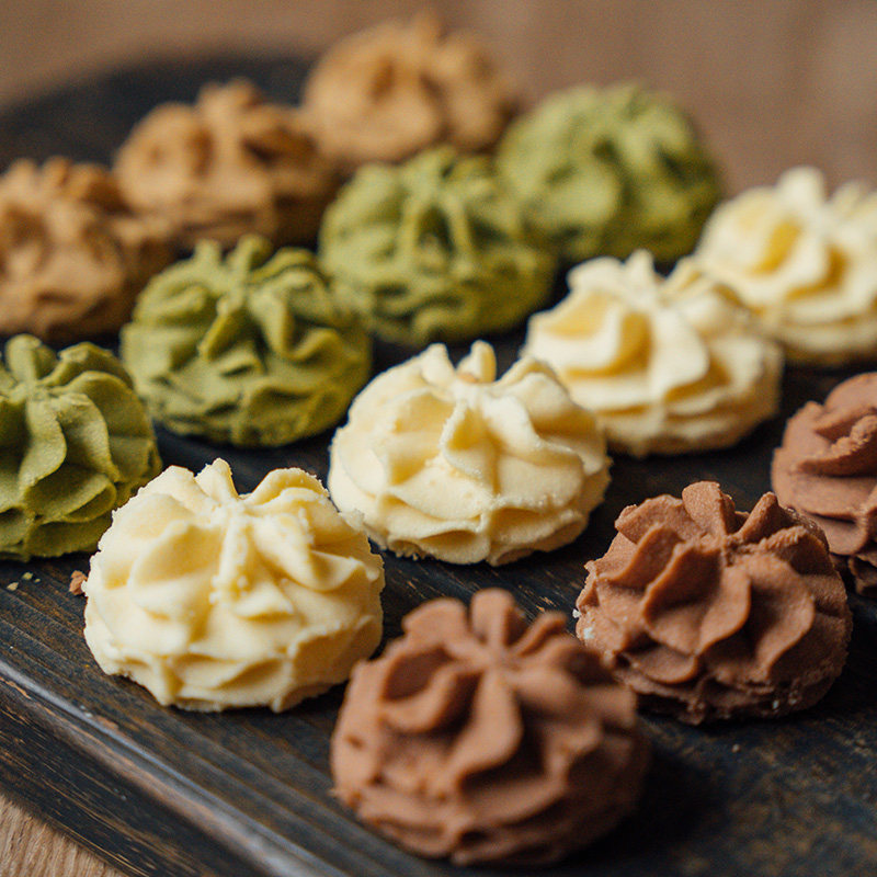 香小茉 网红小花曲奇 手工黄油饼干糕点网红高颜值零食 生日礼物