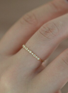 925银满天星锆石开口女士戒指