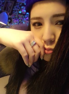 钛钢玫瑰金满钻新年礼物戒指包邮