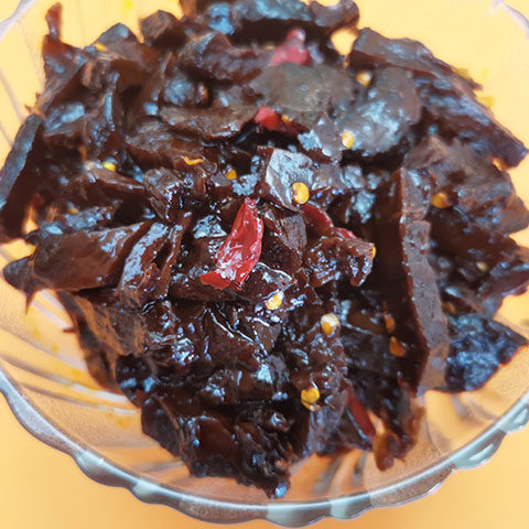 包邮邳州特产地锅炒黑咸菜疙瘩下饭菜即食拌饭新沂餐前开胃半斤送 - 图0