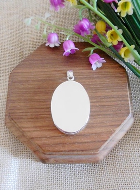 元钧老瓷项坠925纯银纯手工孤品