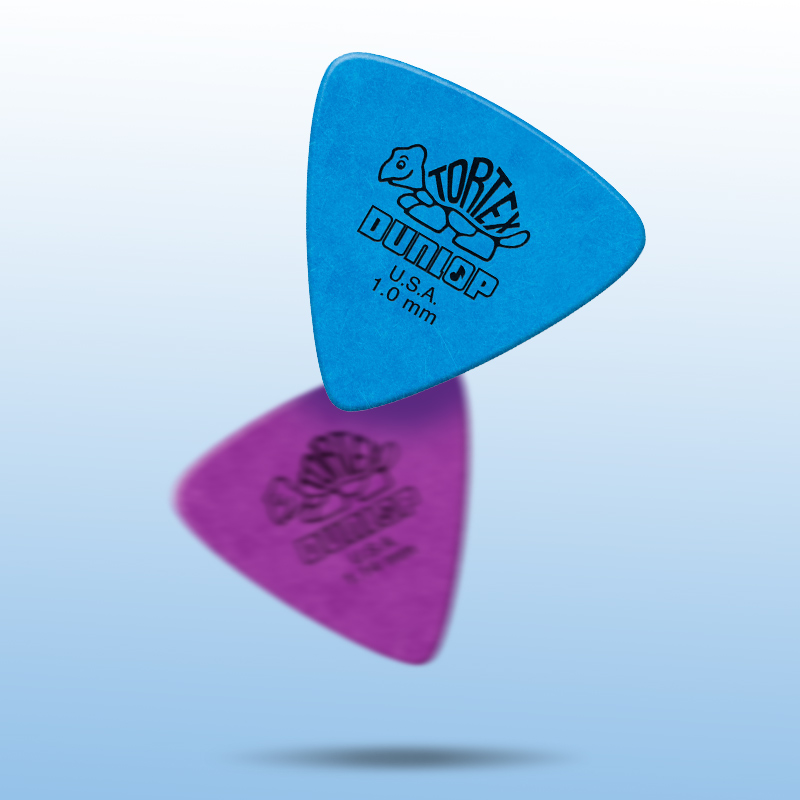 邓禄普小乌龟彩色大三角拨片正品Dunlop民谣电木吉他扫弦多片PICK - 图1