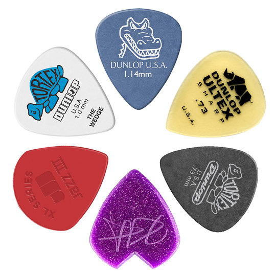 Dunlop DUNLOP-Picks sind rutschfest und verschleißfest