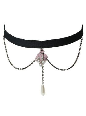 艾米米设计新款多层流苏吊坠珍珠唯美气质百搭项圈时尚锁骨项链