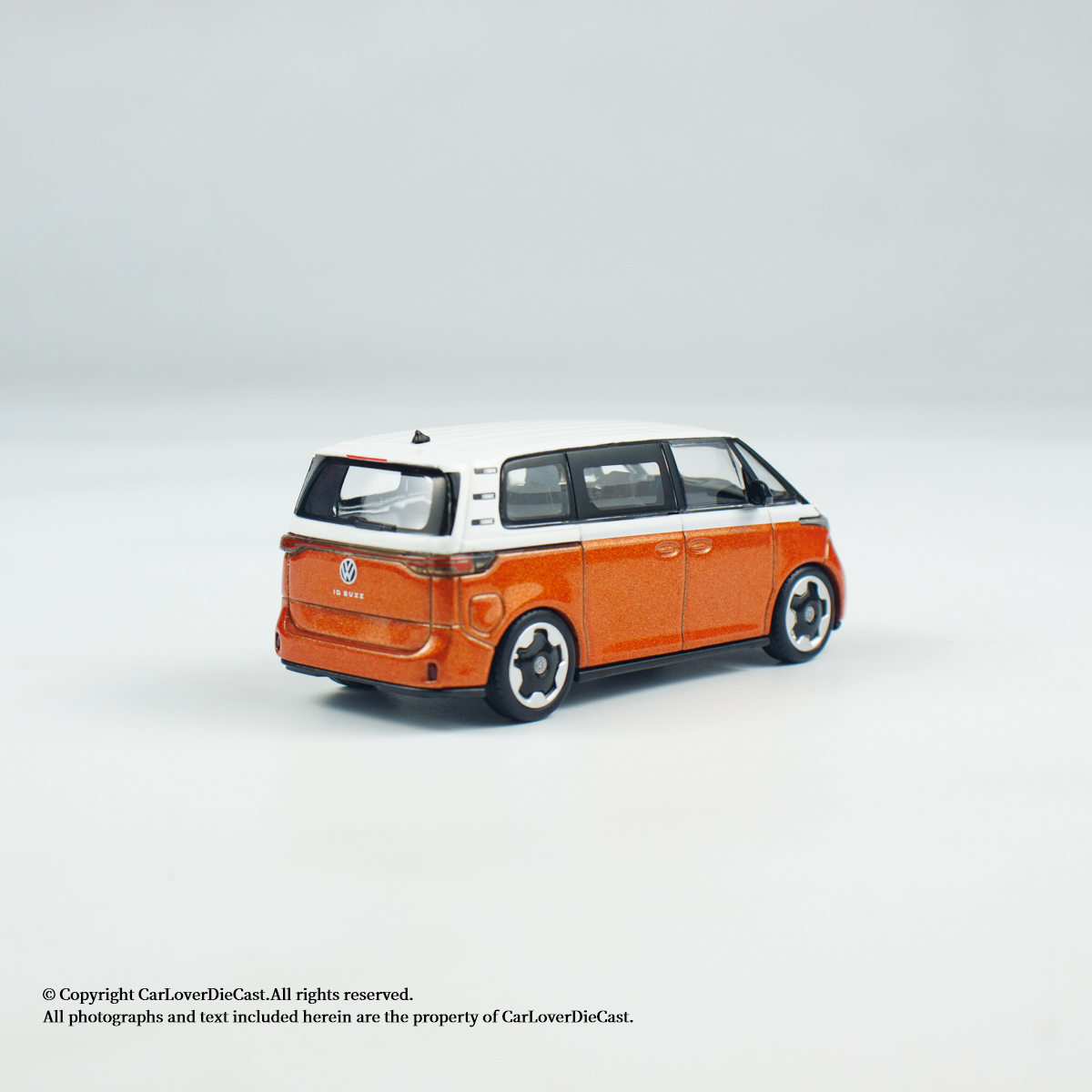 minigt车模1:64大众ID.Buzz面包车白橙涂装巴士模型收藏展示1061 - 图3
