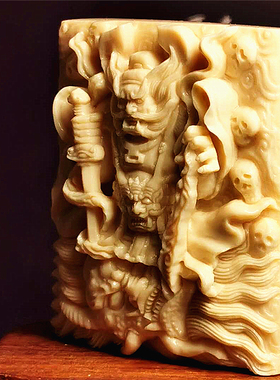 钟馗纯手工雕刻礼品吊坠牌子