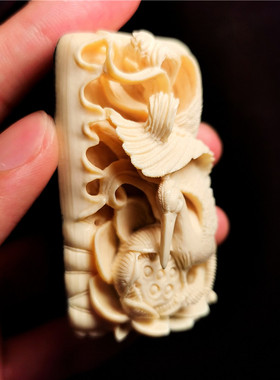 天然手工定做一路连科吊坠