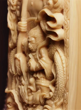 猛犸象牙手把件手工定制