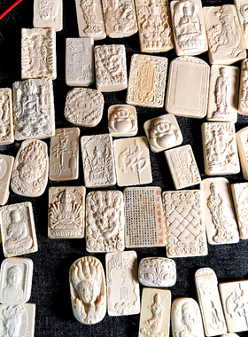 猛犸象牙观音关公文玩配饰挂坠