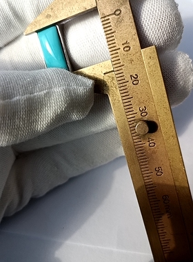 925银原矿绿松石戒指