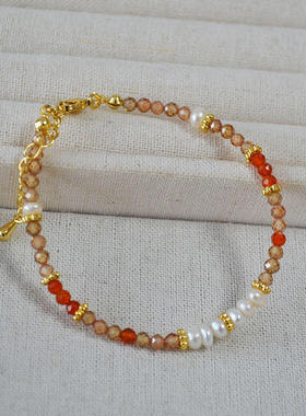 复古夏日小众个性复古亮晶手链