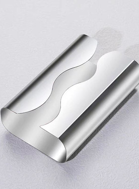 轻奢风曲形银色304不锈钢纸巾盒厅金属抽纸盒酒店卫生间纸巾收纳