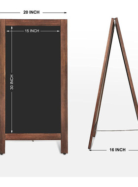 木制支架式小黑板店铺广告牌商用手写字留言黑板立式双面儿童画板