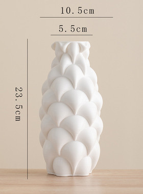 门蜀简约现代陶瓷装饰干花花瓶客厅电视柜玄关插花高级感摆件摆设