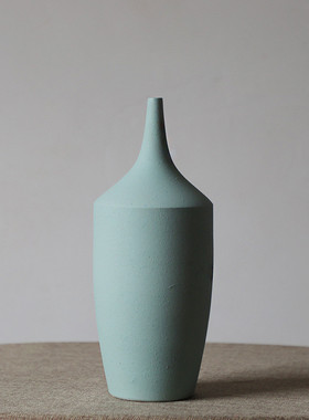 莫兰迪花瓶北欧ins客厅现代简约陶瓷花瓶干花插花瓶样板房工艺品