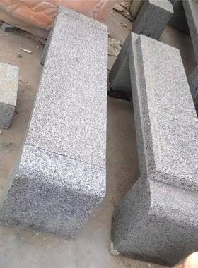 花岗岩条石椅子条形坐凳公园休闲防腐木大理石石雕坐凳摆件厂家