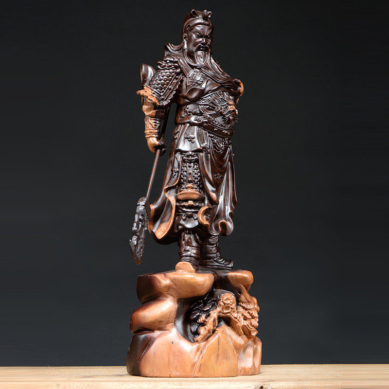 黑檀木雕关公像摆件工艺品仿古实木武财神关二爷大号家居饰品摆设,淘宝优惠券,粉丝福利购,淘宝优惠卷