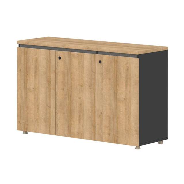 Three-door file cabinet low cabinet file information storage cabinet printer cabinet office storage cabinet wooden partition cabinet furniture