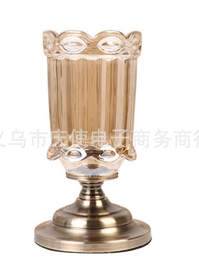 欧式花瓶摆件玻璃花瓶大号高档玻璃花瓶水培玻璃电镀花瓶