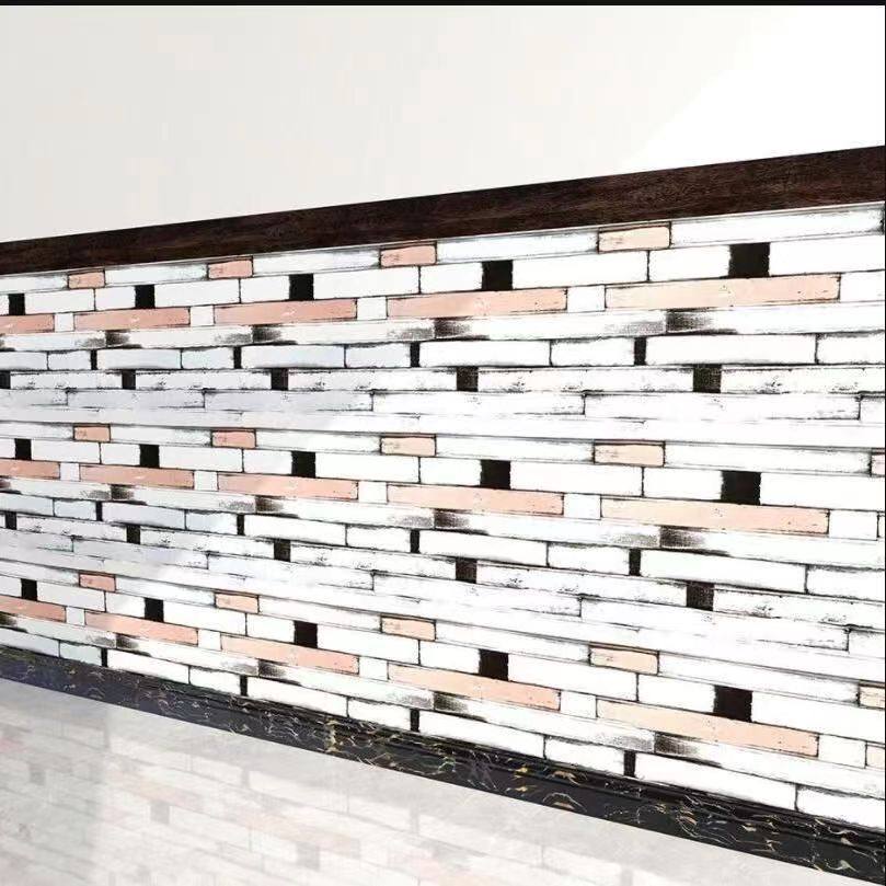 特厚5米红砖块砖纹自粘墙裙墙围壁纸防水防潮贴纸装饰饭餐厅墙纸,淘宝优惠券,粉丝福利购,淘宝优惠卷