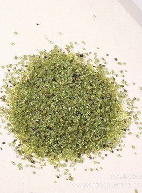 天然橄榄石碎石碎石摆件鱼缸彩石子小石头花盆铺面