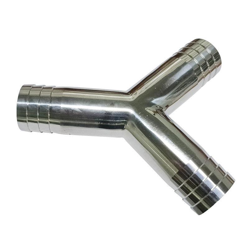 304不锈钢卫生食品级y型接头皮管软三通叉型三通管道连接焊接三通 - 图2