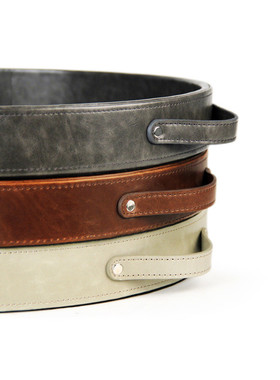 样板间装饰家居软装pu皮革水果托盘ins拍照道具摆件装修