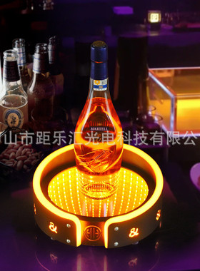 酒吧创意发光夜店座不锈钢黑桃a香槟酒水展示架酒ktv洋酒xo酒架